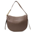 Coccinelle Logo Hobo Arc Shape Leather Handbag