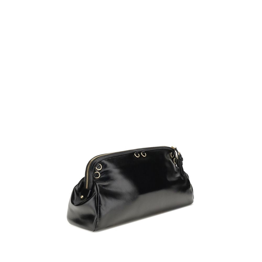 Miu Miu Black Leather Soft Shoulder Bag