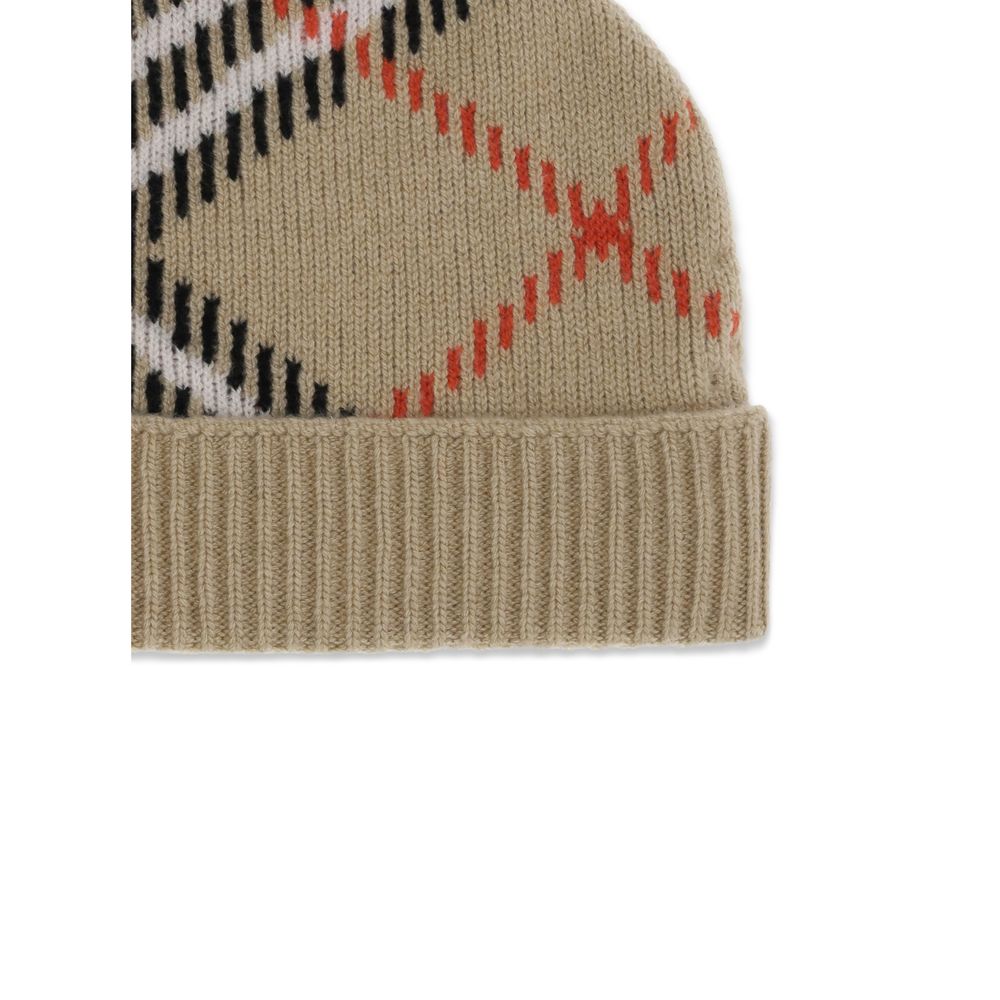 Burberry Checkered Cashmere Beanie