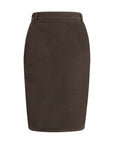 Saint Laurent Denim Color Pencil Skirt