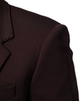 Dolce & Gabbana Single-Breasted Suit Jacket Blazer - Maroon