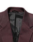 Dolce & Gabbana Single-Breasted Suit Jacket Blazer - Maroon