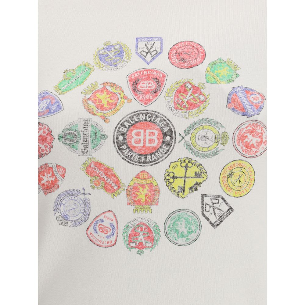 Balenciaga Logo & Graphic T-Shirt
