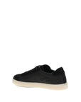 Prada Black Leather Low Top Sneakers