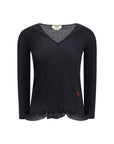Fendi Wool Long Sleeve Top