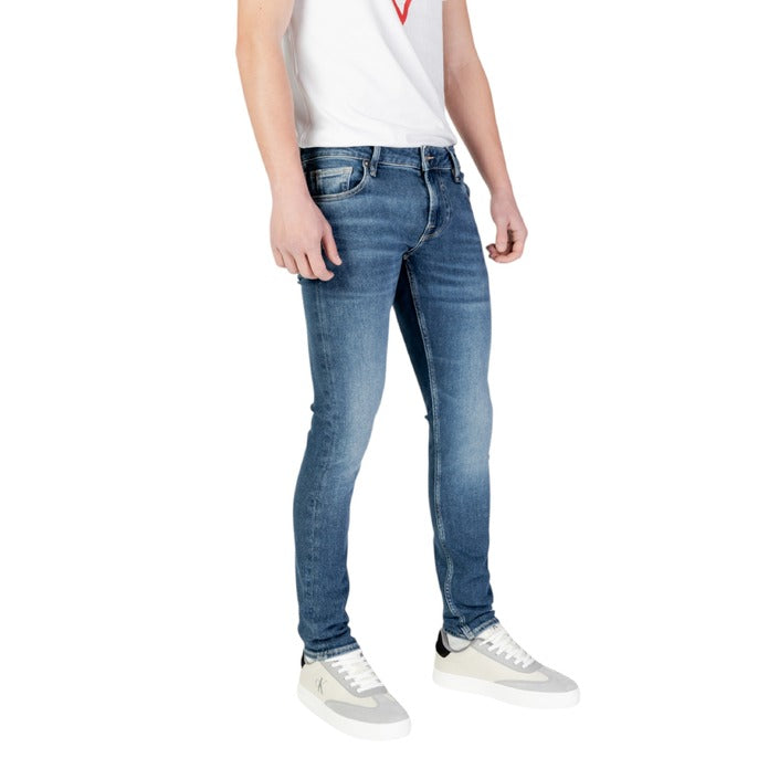 Guess Logo Medium Wash Super Skinny Jeans