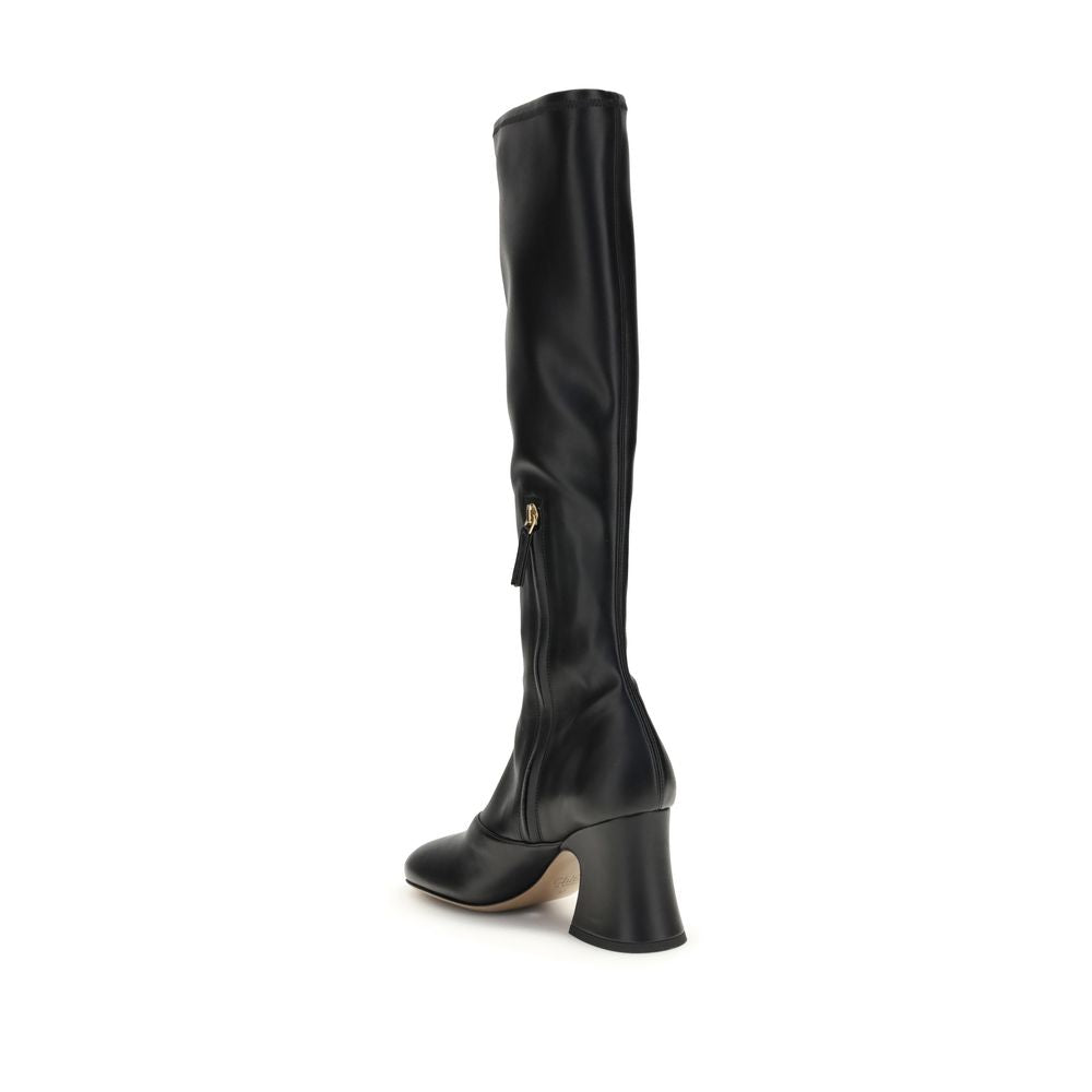 Chloé Janis Leather Heeled Boots