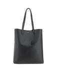 Saint Laurent Black Leather Shopper Tote Bag