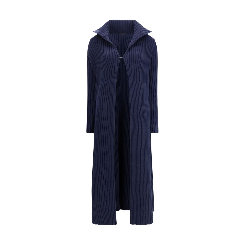 Balenciaga Navy Shawl-Collar Cardigan