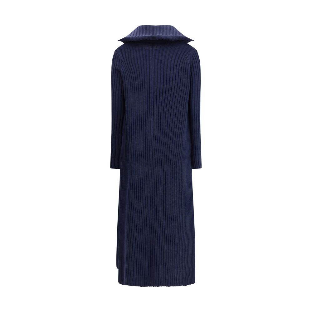 Balenciaga Navy Shawl-Collar Cardigan