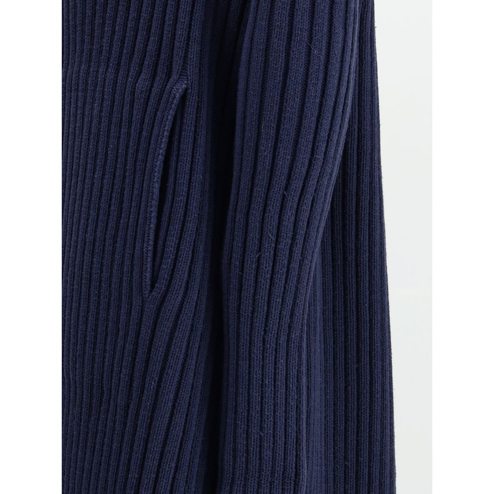Balenciaga Navy Shawl-Collar Cardigan
