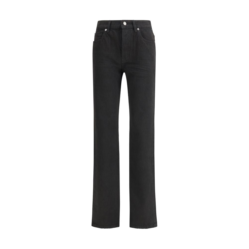 Saint Laurent Black Nico Straight Leg Denim Jeans