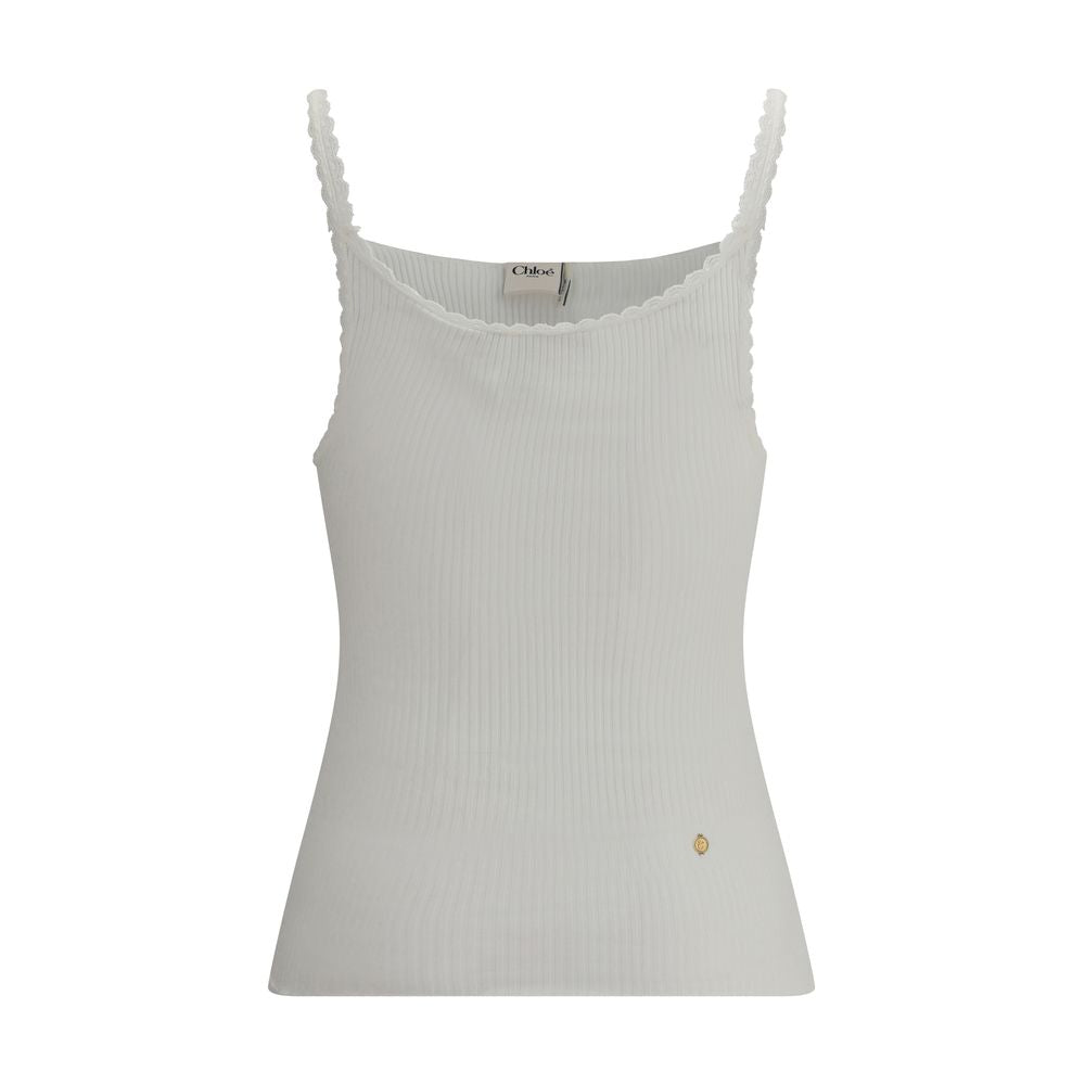 Chloé Slim Fit Cotton Singlet Top