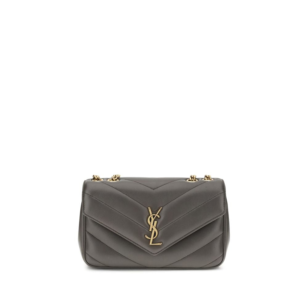 YSL Lou Lou Leather Chevron Quilted Shoulder Bag