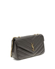 YSL Lou Lou Leather Chevron Quilted Shoulder Bag