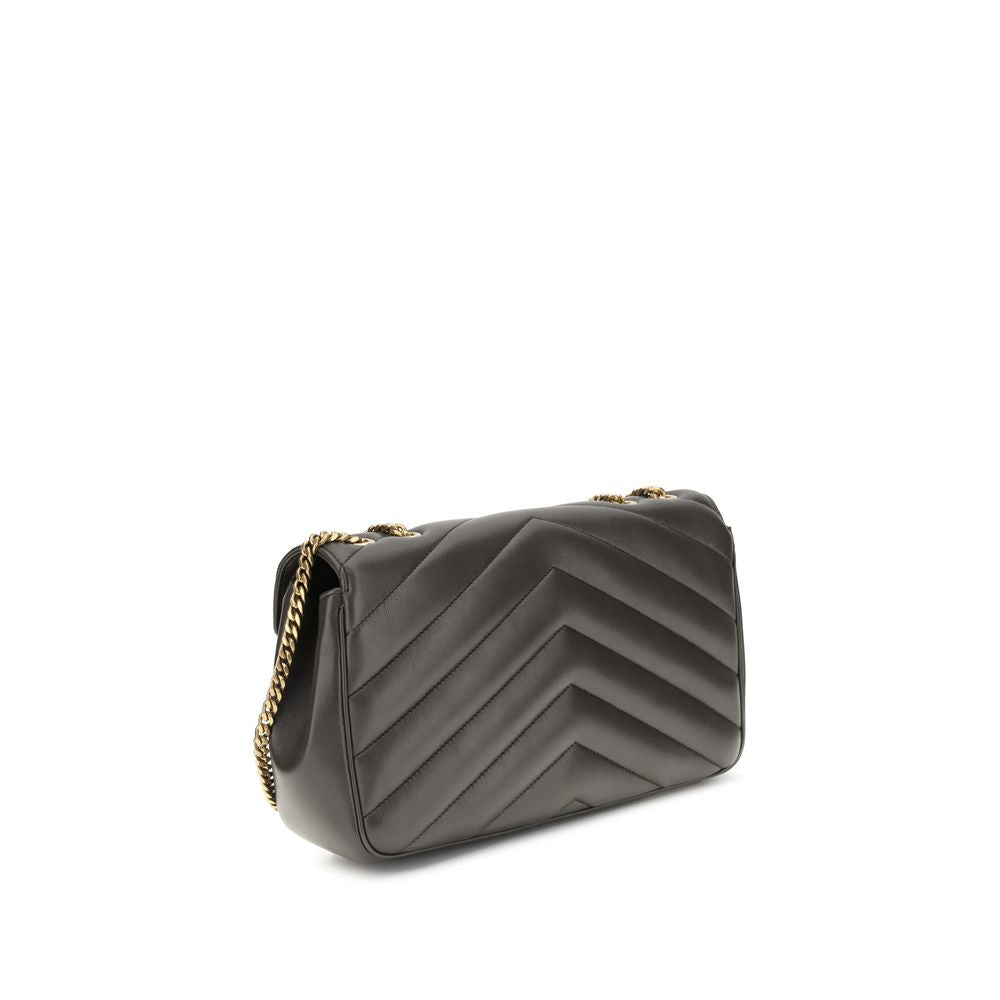 YSL Lou Lou Leather Chevron Quilted Shoulder Bag