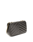 YSL Lou Lou Leather Chevron Quilted Shoulder Bag