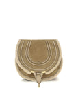 Chloé Shearling Marcie Saddle Shoulder Bag