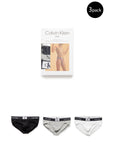 Calvin Klein Underwear Logo Pure Cotton Stretch Classic Briefs - 3 Pack