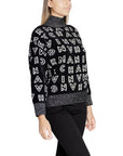 Armani Exchange Logo Monogram Turtleneck Sweater