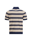 Prada Striped cotton Polo Top