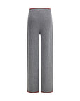 Gucci Ribbed Wool Wide Leg Pants