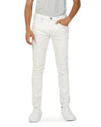 Lee Logo All White Skinny Jeans