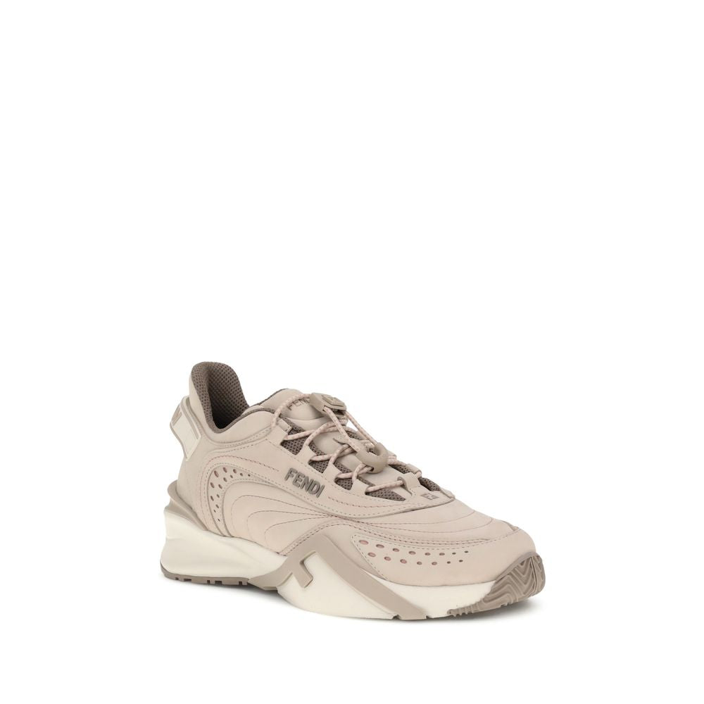 Fendi Flow Cream Low Top Sneakers