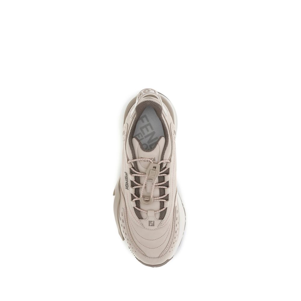 Fendi Flow Cream Low Top Sneakers