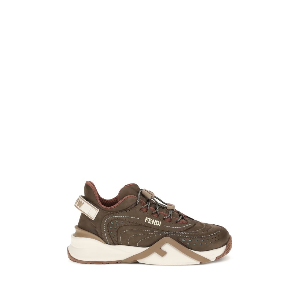 Fendi Flow Brown Low Top Sneakers