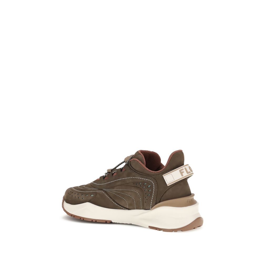 Fendi Flow Brown Low Top Sneakers