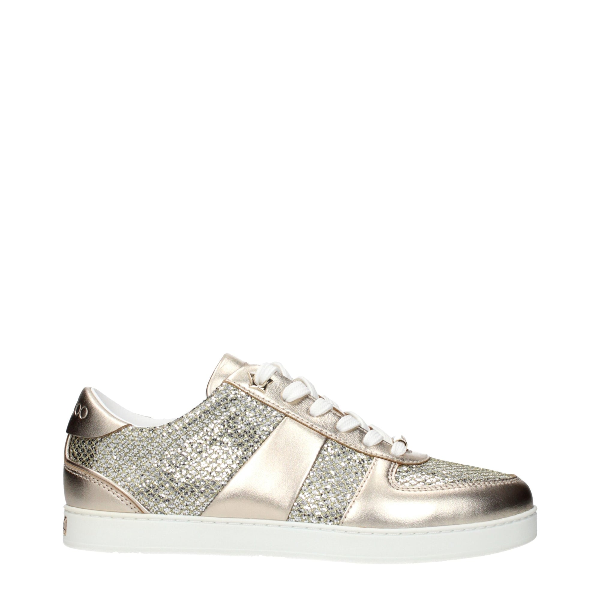 Jimmy Choo Terio Champagne Gold Leather Sneakers