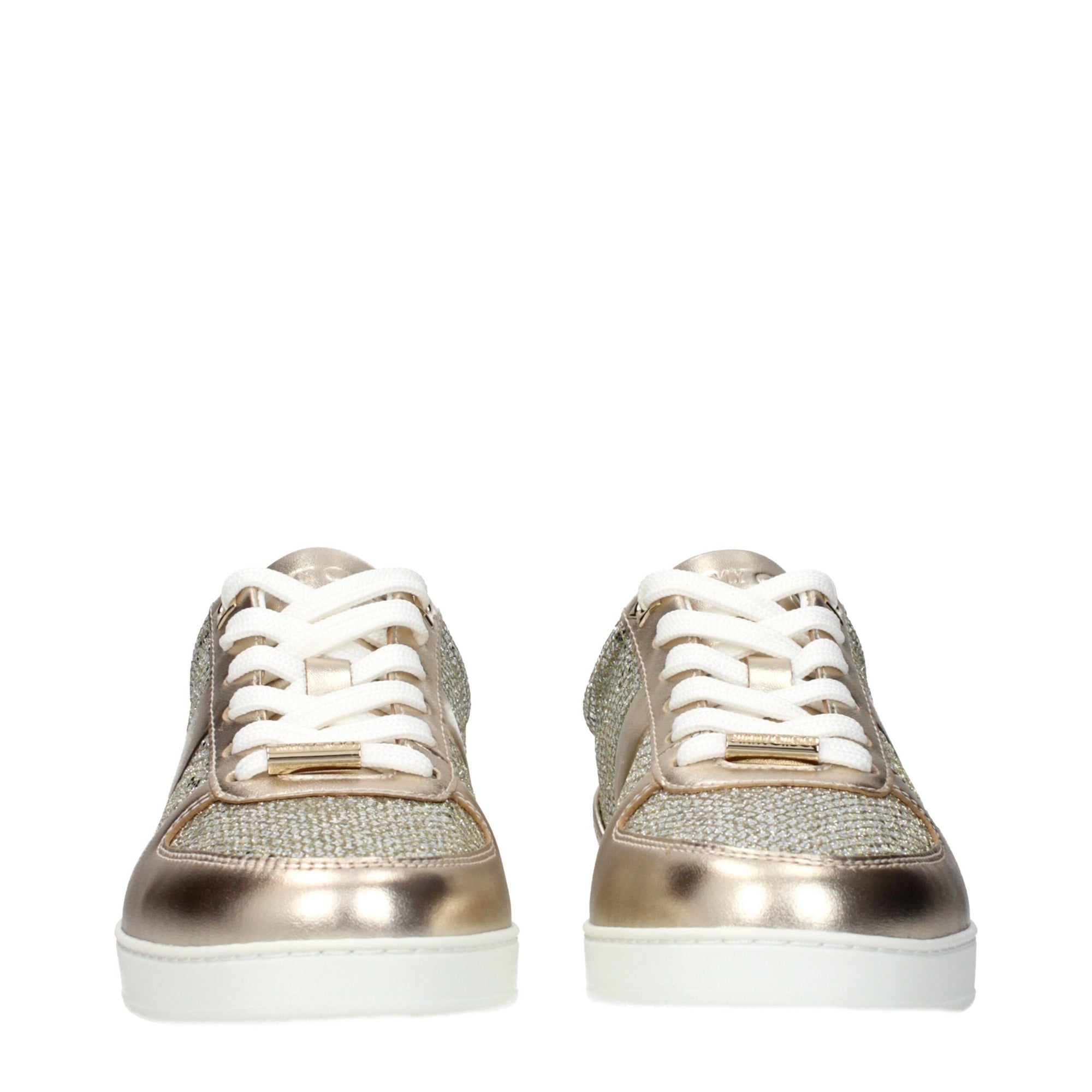 Jimmy Choo Terio Champagne Gold Leather Sneakers