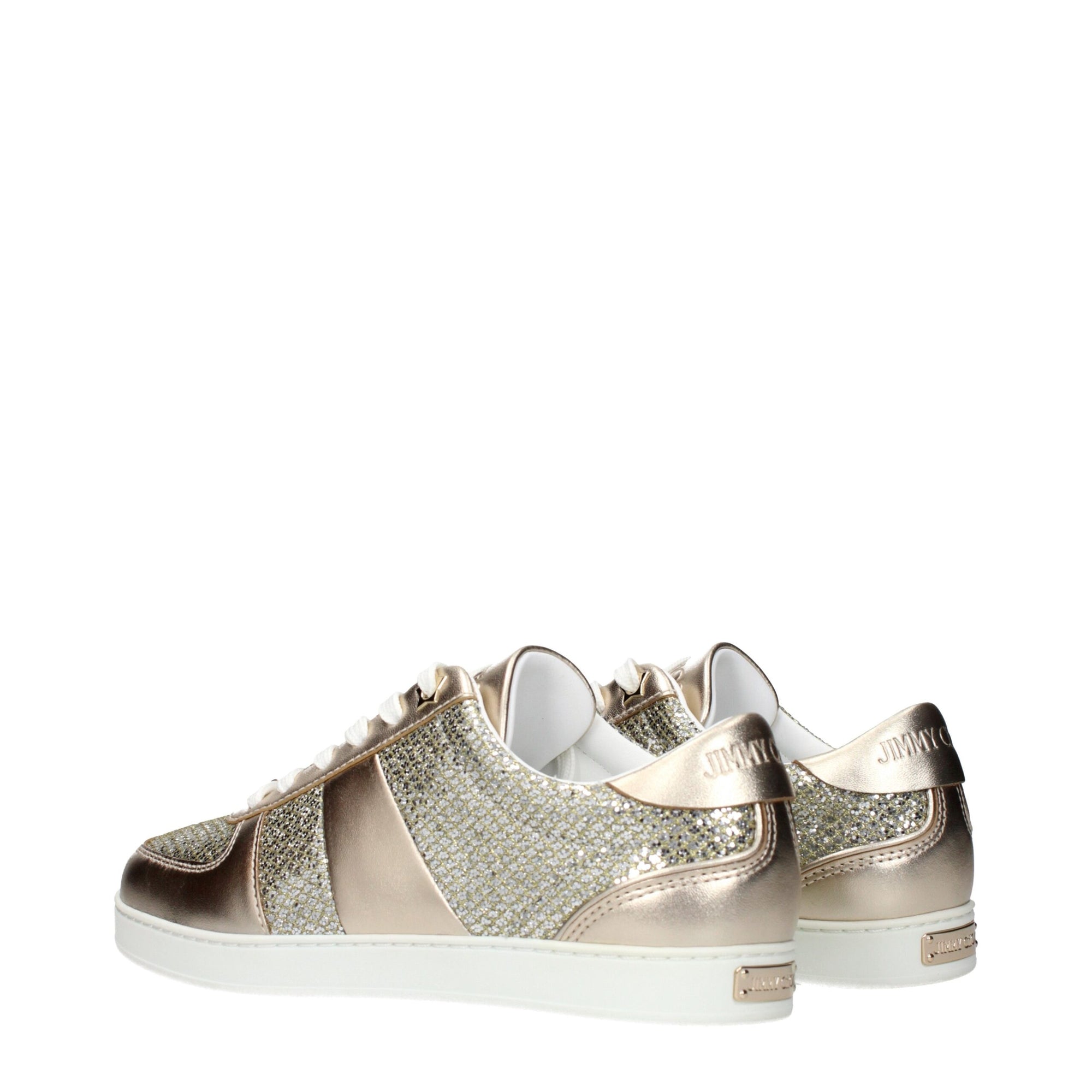 Jimmy Choo Terio Champagne Gold Leather Sneakers