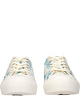 Jimmy Choo Fenix Blue & White Low Top Sneakers