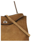 Balenciaga Camel Rodeo Medium Suede Leather Shoulder Bag