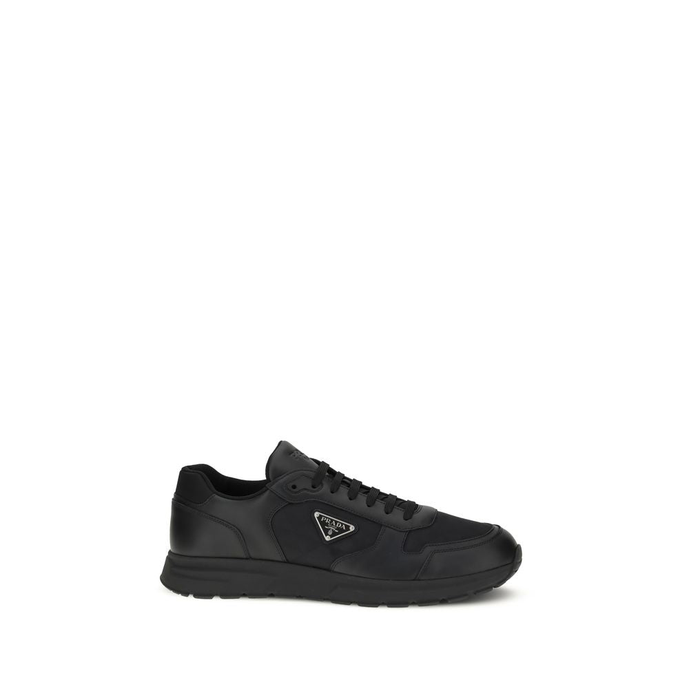 Prada Black Re-Nylon Low Top Sneakers