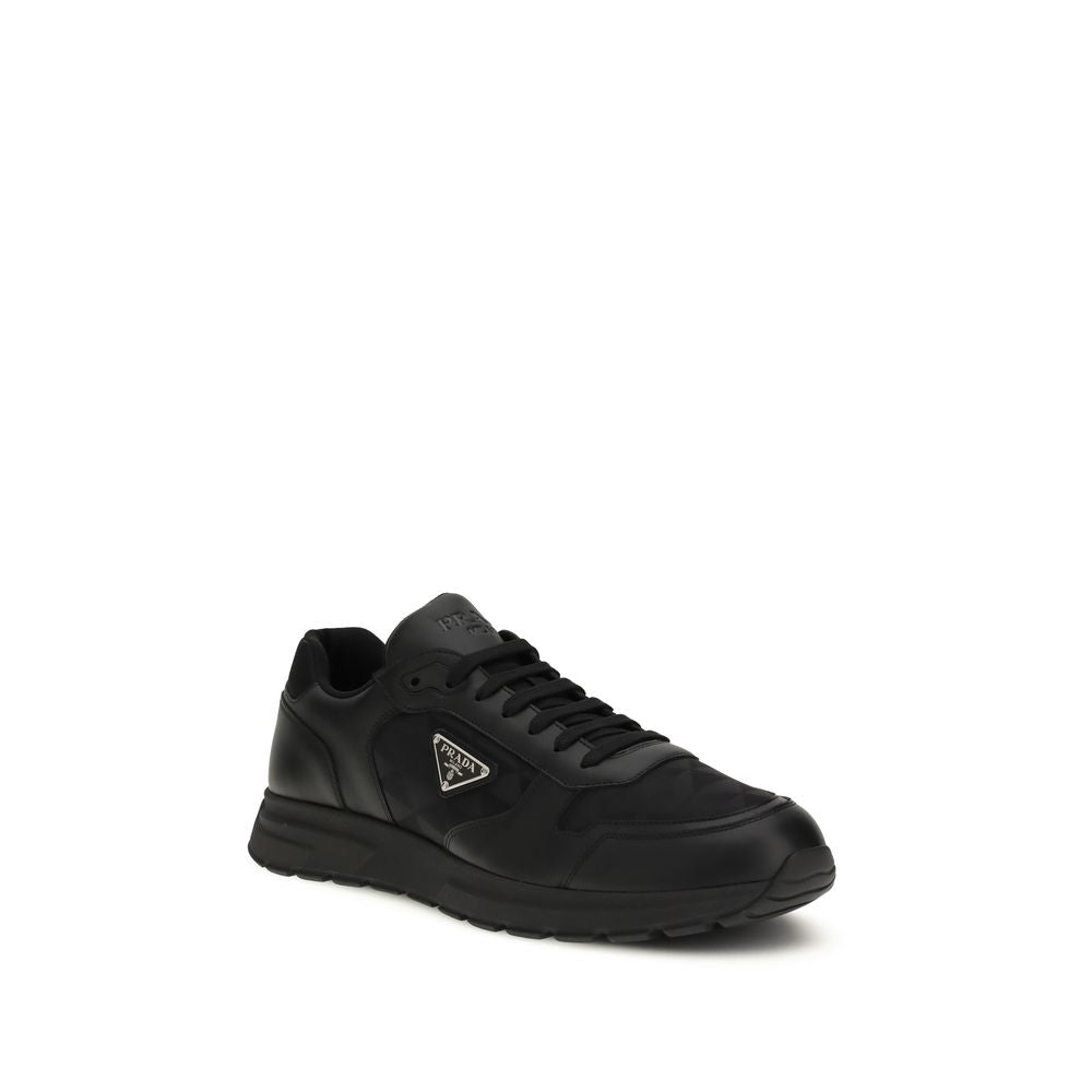 Prada Black Re-Nylon Low Top Sneakers