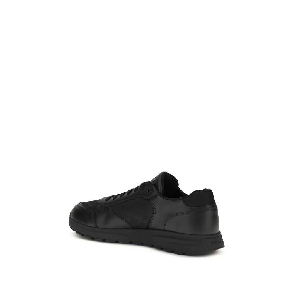 Prada Black Re-Nylon Low Top Sneakers
