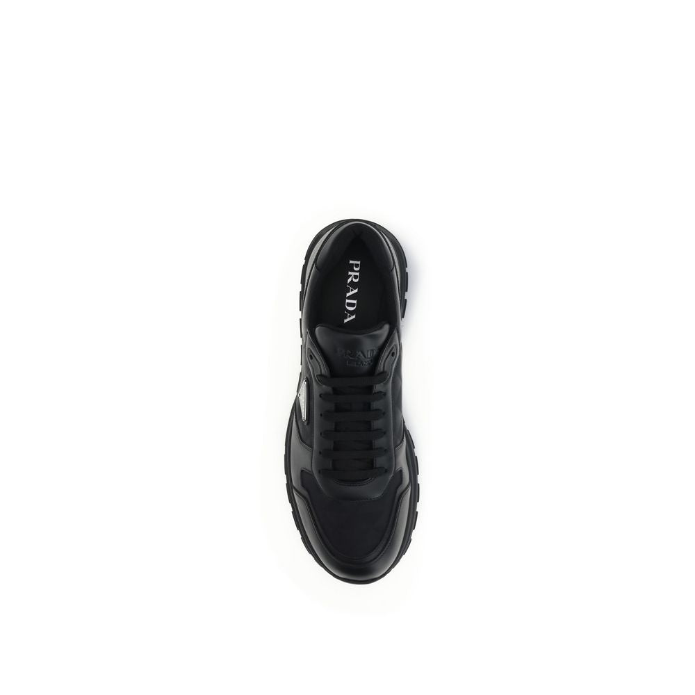 Prada Black Re-Nylon Low Top Sneakers