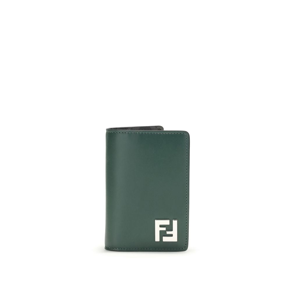 Fendi FF Monogram Leather Card Holder