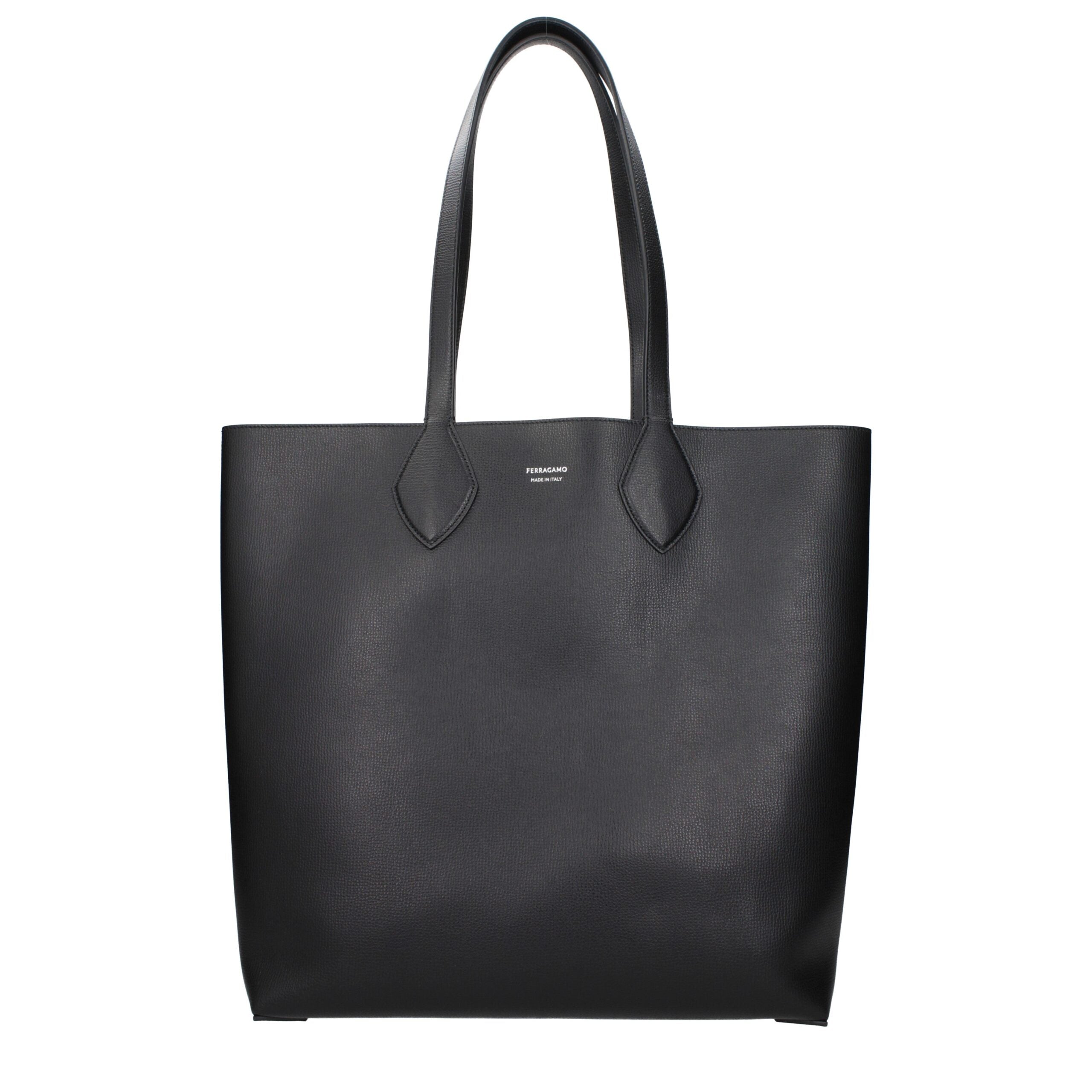 Salvatore Ferragamo Black Leather Tote & Shoulder Bag – Runway Door
