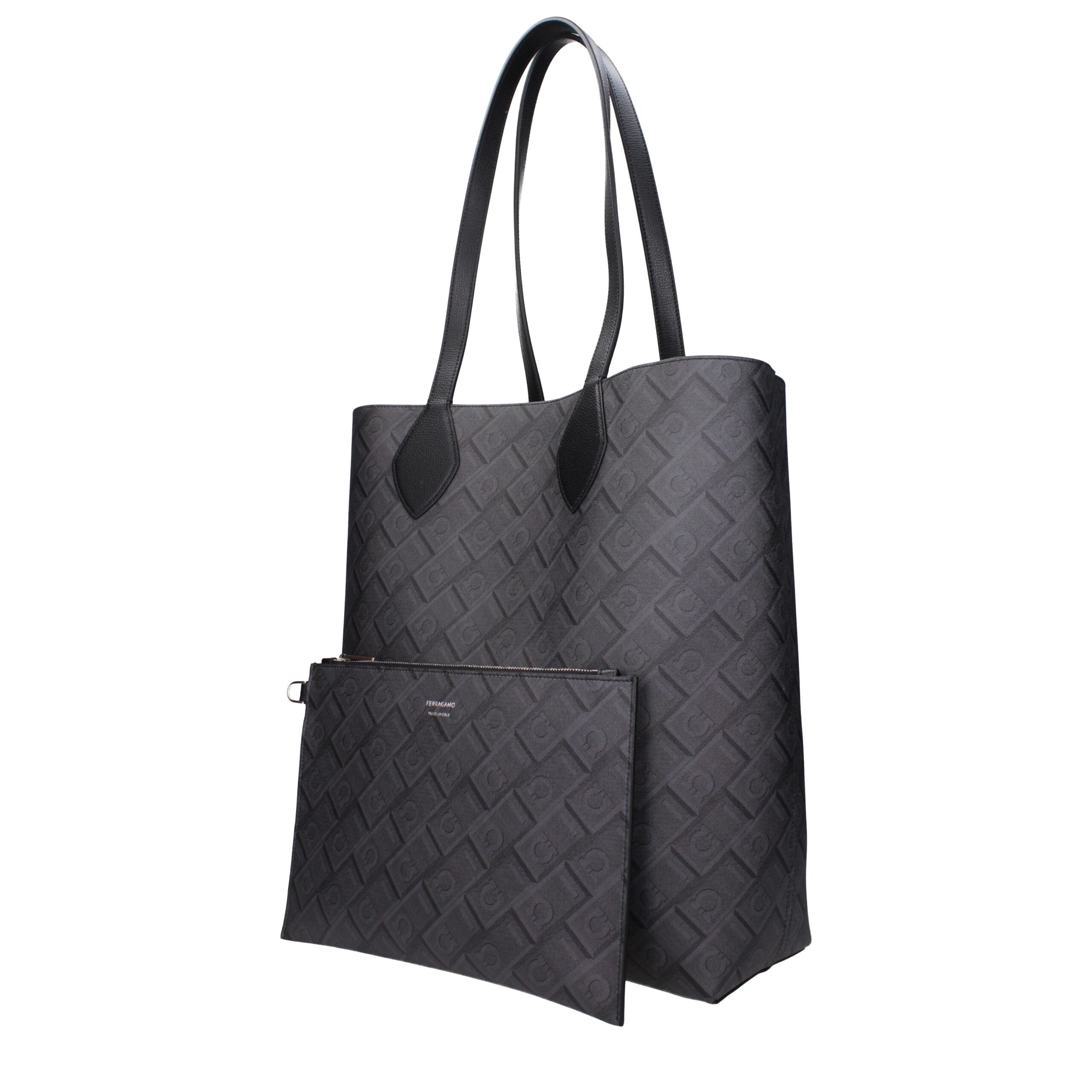 Salvatore Ferragamo Black Leather Tote & Shoulder Bag – Runway Door