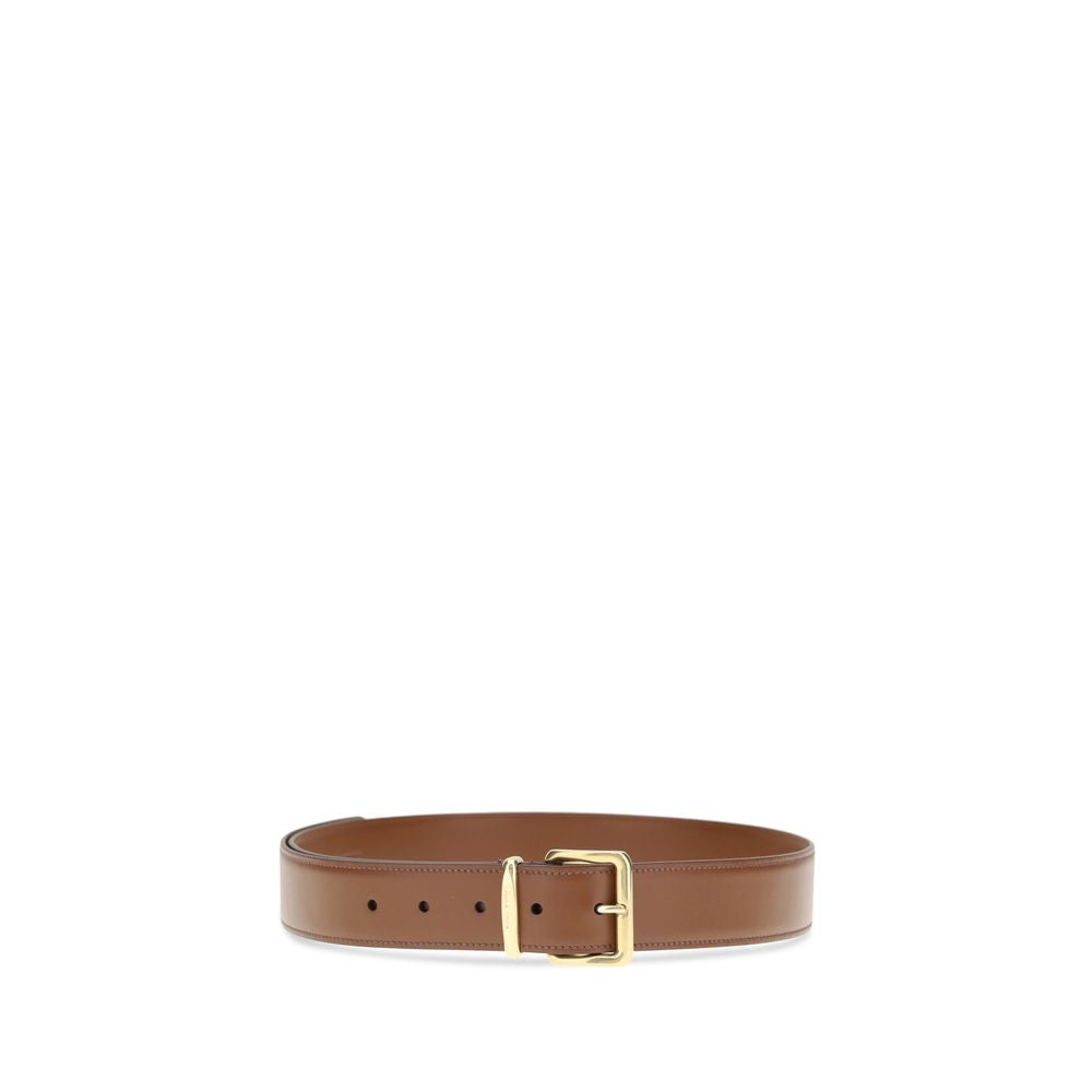 Miu Miu Tan Brown Leather Belt