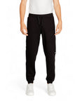 EA7 By Emporio Armani Athleisure Black Cotton Joggers