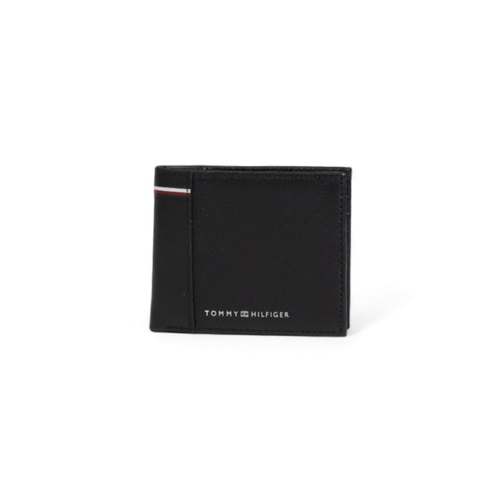 Tommy Hilfiger Logo Genuine Leather Black Wallet