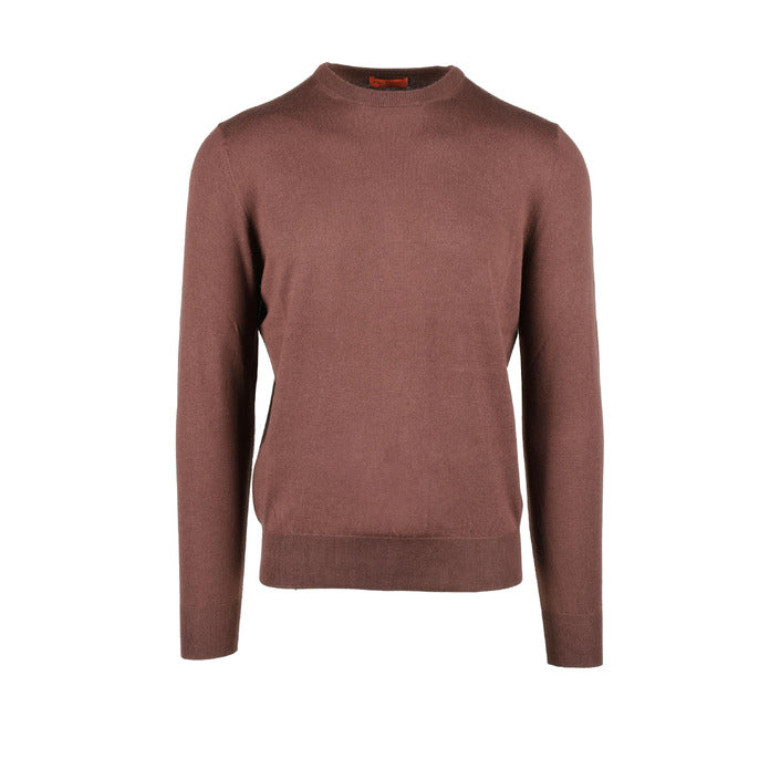 Ballantyne Minimalist Cashmere-Cotton Sweater - Milk Chocolate 