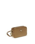 Prada Warm Beige Leather Shoulder Bag