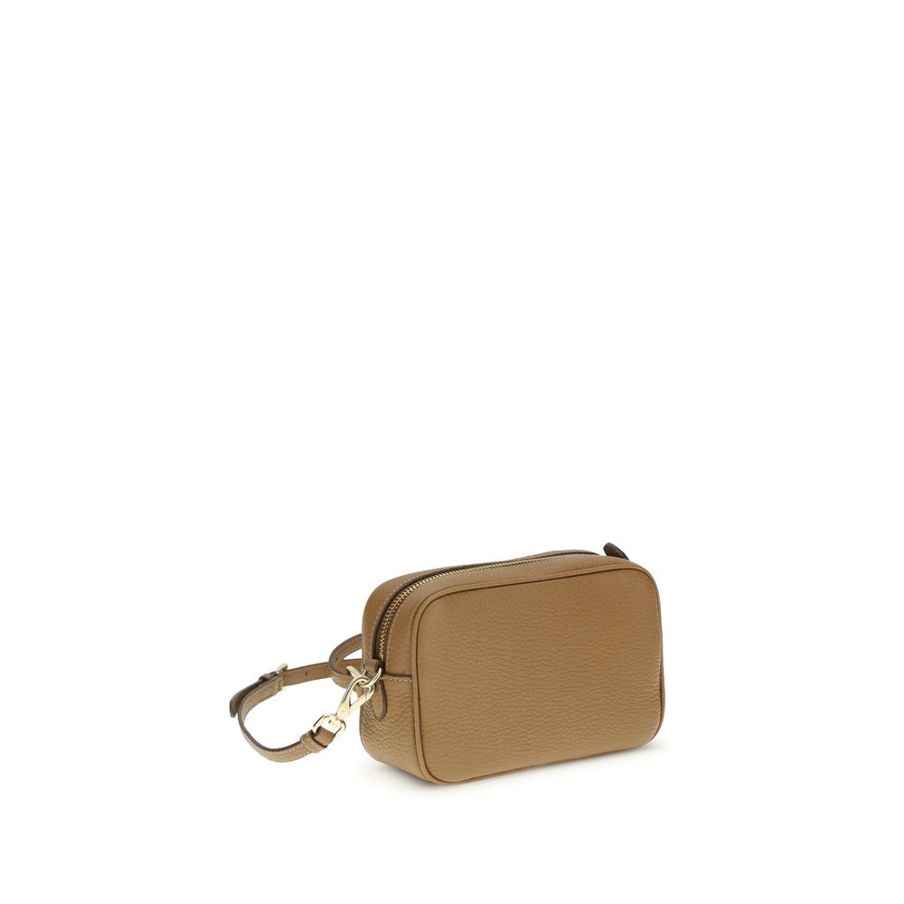 Prada Warm Beige Leather Shoulder Bag