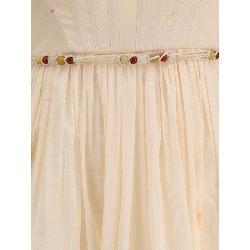 Zimmermann Floral Wanderlust Corset Midi Dress